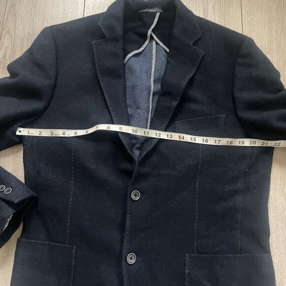 Ibiza Men's Wool Single Breasted Blazer Jacket Long Sleeve Black SZ 42R - Picture 7 of 12